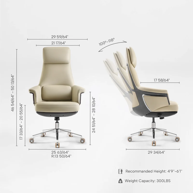 Royal Renee, Microfiber Leather Executive Office Chair