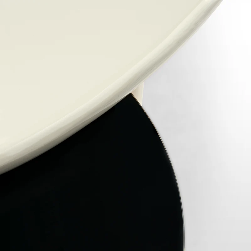 36" Round & Special-shaped Coffee Table with Side Table Set