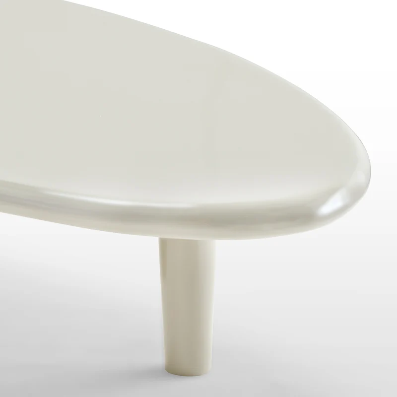 36" Round & Special-shaped Coffee Table with Side Table Set