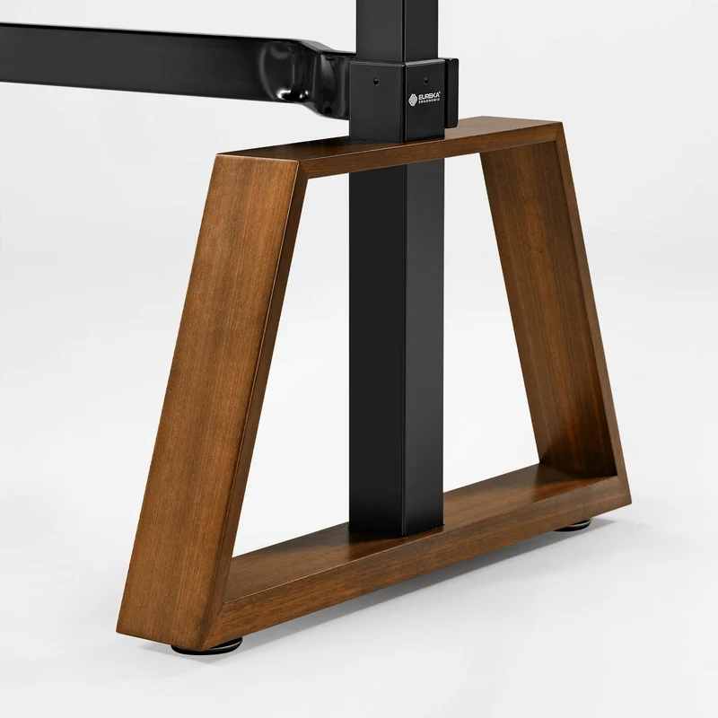 Ark Pro L-Shaped Standing Desk (Sintered Stone, 63"x23")
