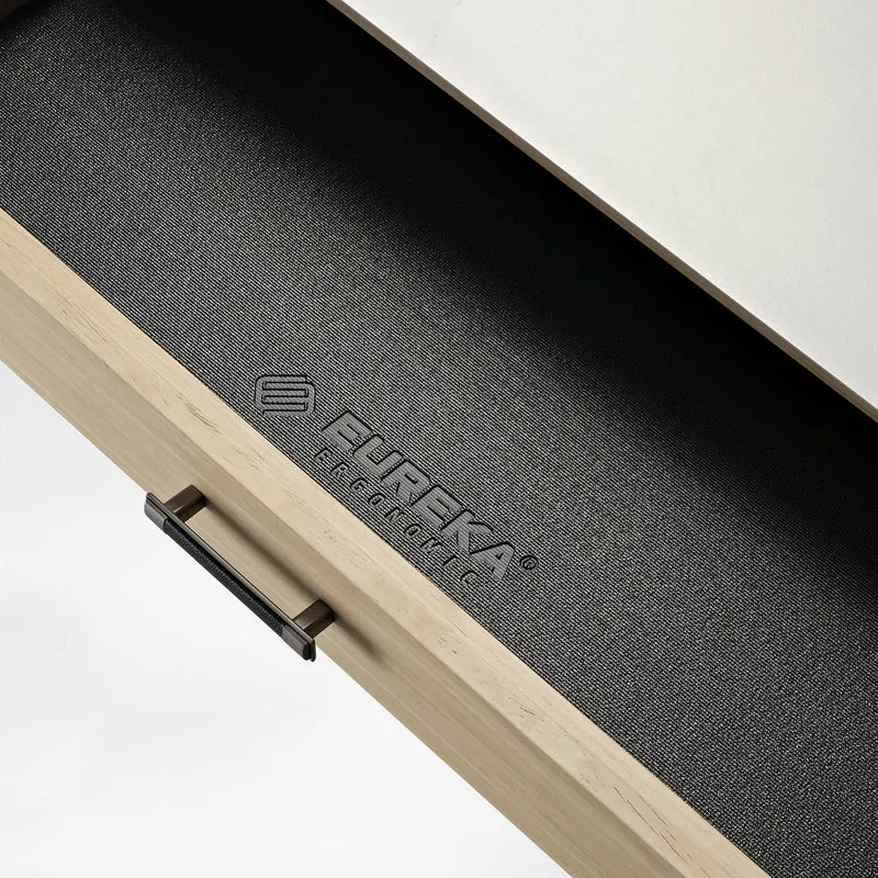 Ark Pro L-Shaped Standing Desk (Sintered Stone, 63"x23")