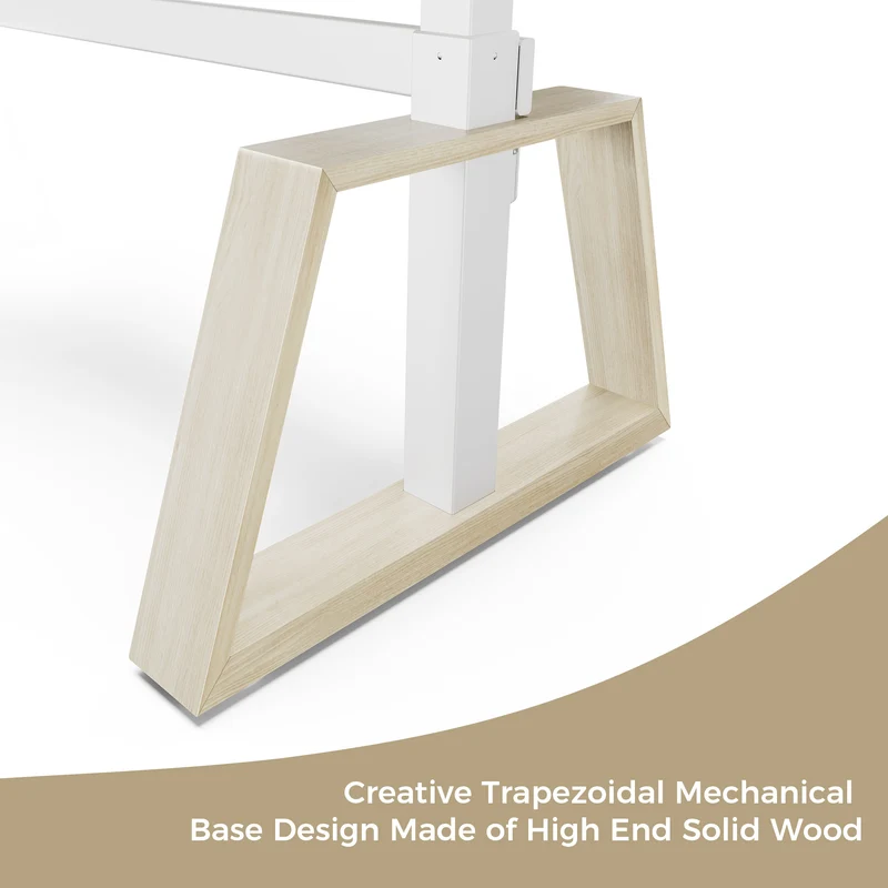 Ark Pro L-Shaped Standing Desk (Sintered Stone, 63"x23")