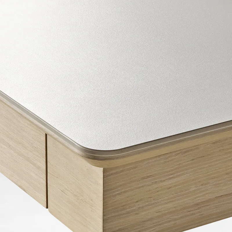 Ark Pro L-Shaped Standing Desk (Sintered Stone, 63"x23")