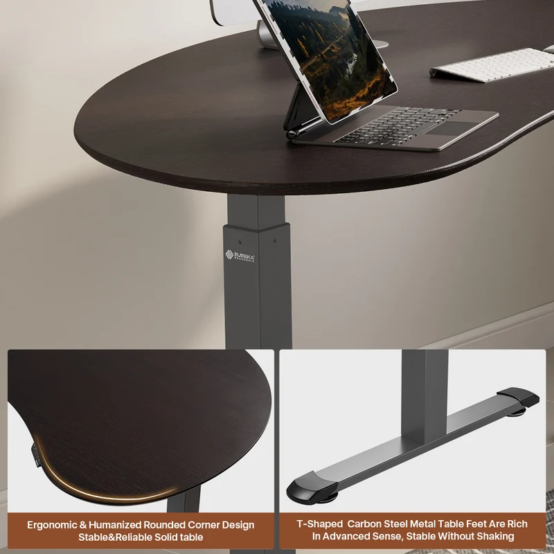 Cashew Shape Standing Desk (70"x39")