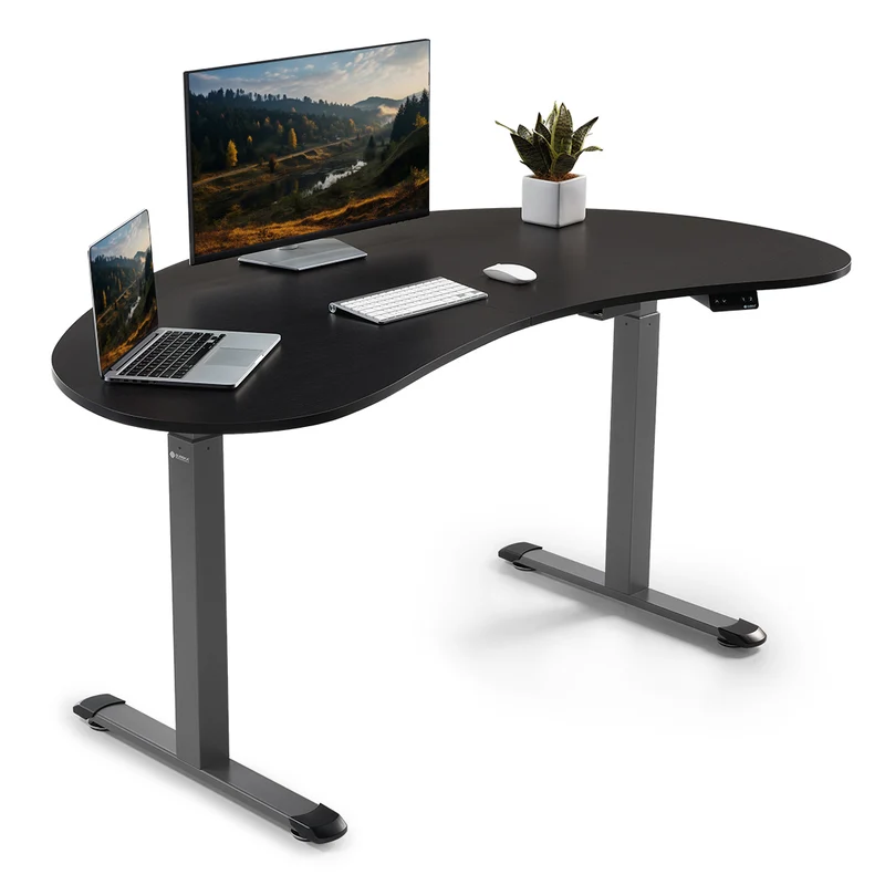 Cashew Shape Standing Desk (70"x39")