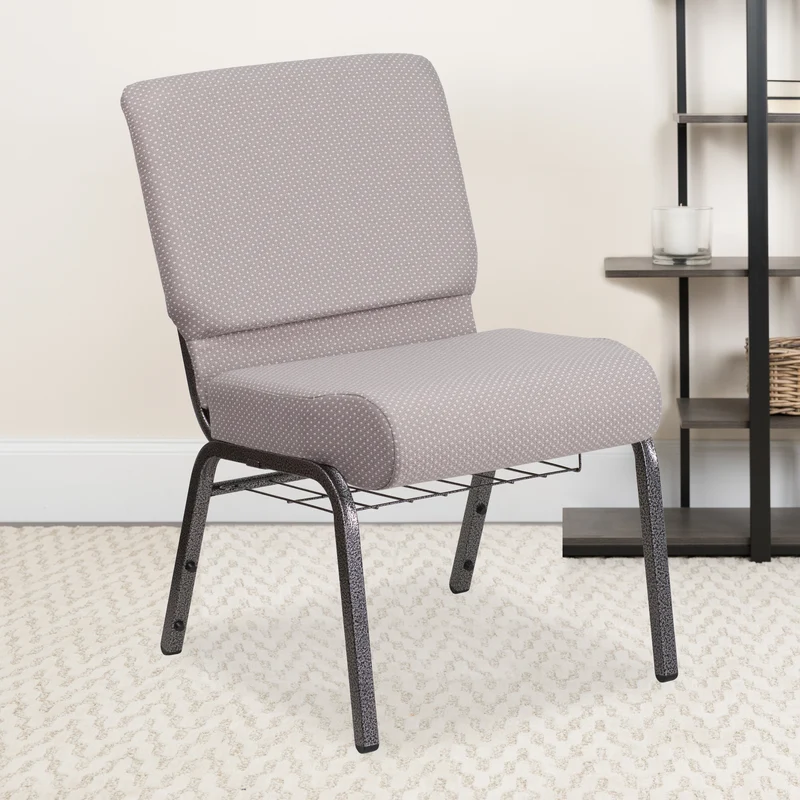 21"W Church/Reception Guest Chair with Communion Cup Book Rack