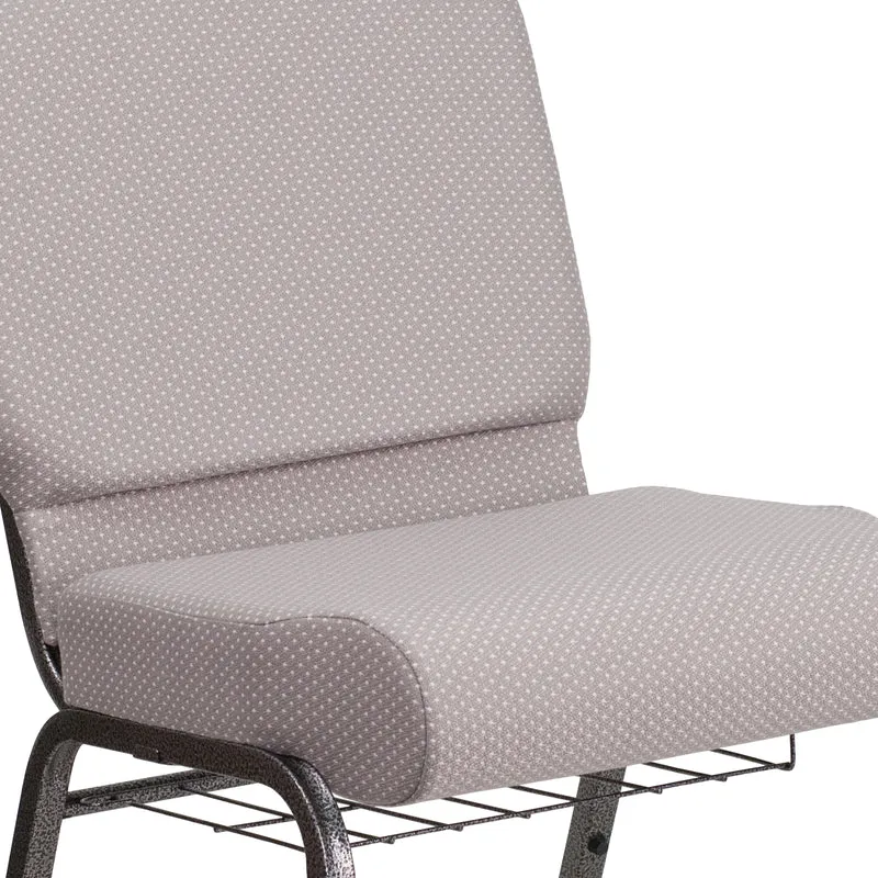 21"W Church/Reception Guest Chair with Communion Cup Book Rack