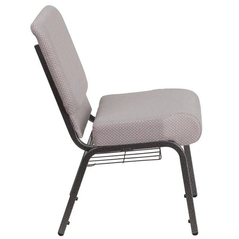21"W Church/Reception Guest Chair with Communion Cup Book Rack