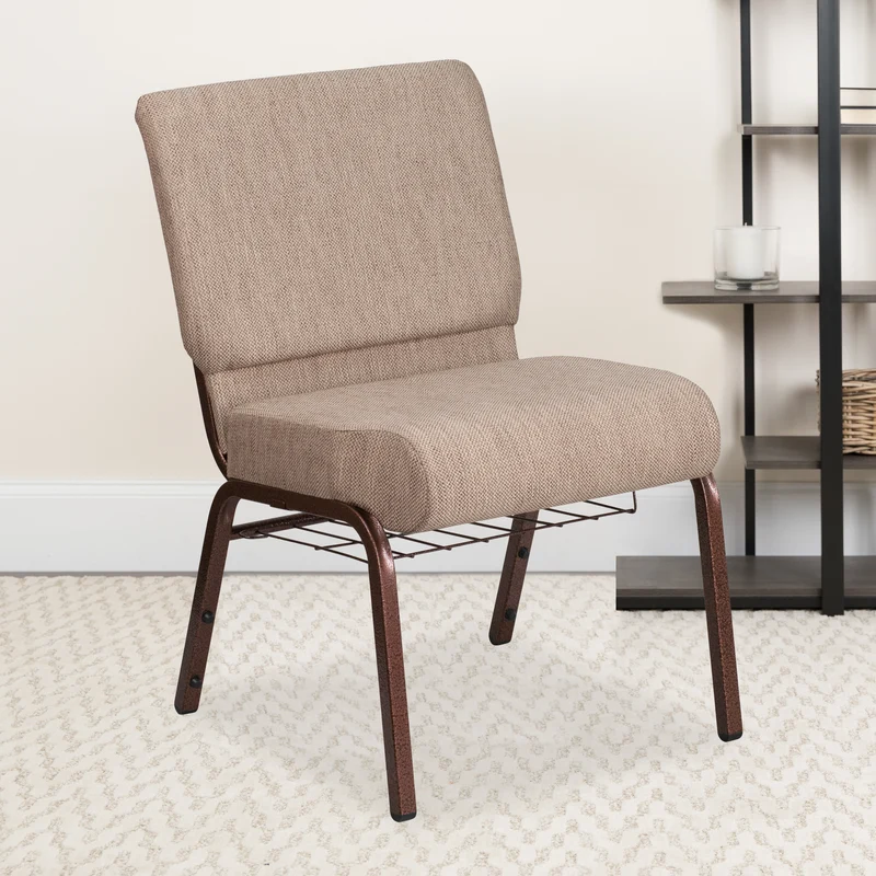 21"W Church/Reception Guest Chair with Communion Cup Book Rack