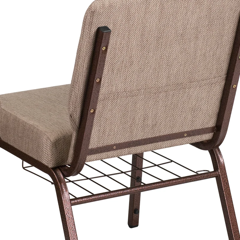 21"W Church/Reception Guest Chair with Communion Cup Book Rack