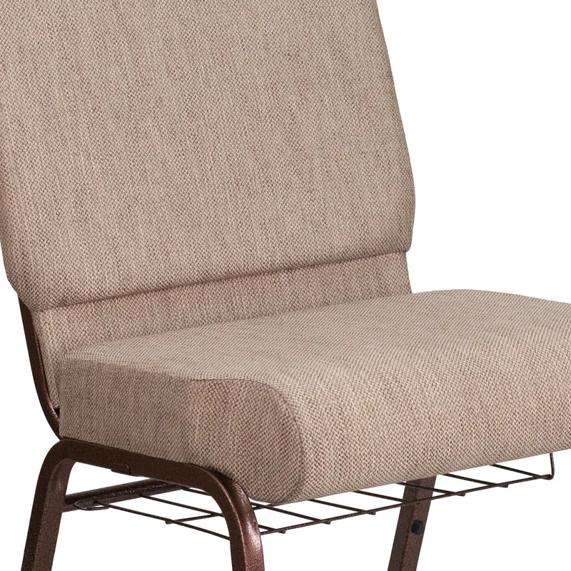 21"W Church/Reception Guest Chair with Communion Cup Book Rack