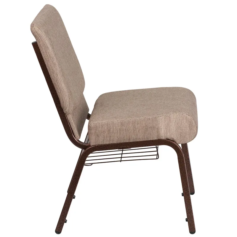 21"W Church/Reception Guest Chair with Communion Cup Book Rack