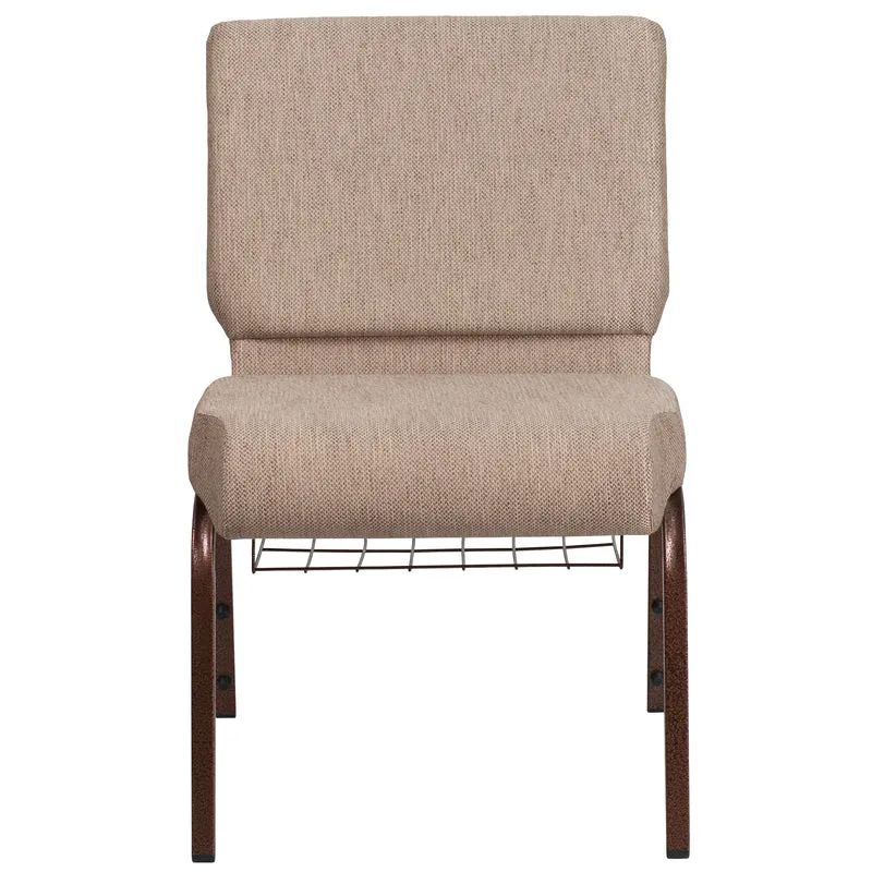 21"W Church/Reception Guest Chair with Communion Cup Book Rack
