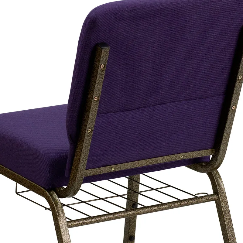 21"W Church/Reception Guest Chair with Communion Cup Book Rack