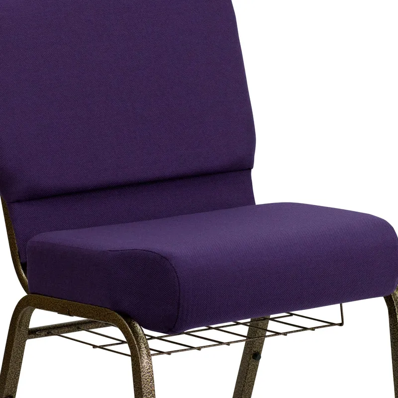 21"W Church/Reception Guest Chair with Communion Cup Book Rack