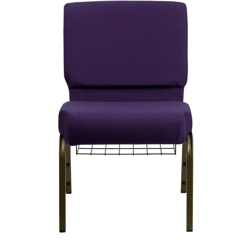 21"W Church/Reception Guest Chair with Communion Cup Book Rack