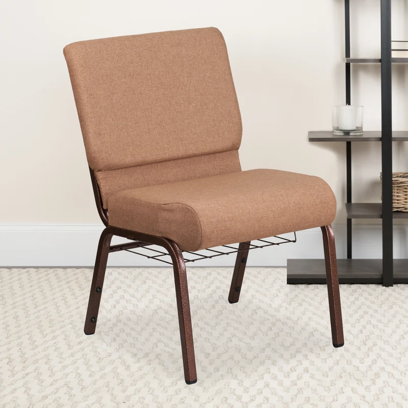 21"W Church/Reception Guest Chair with Communion Cup Book Rack