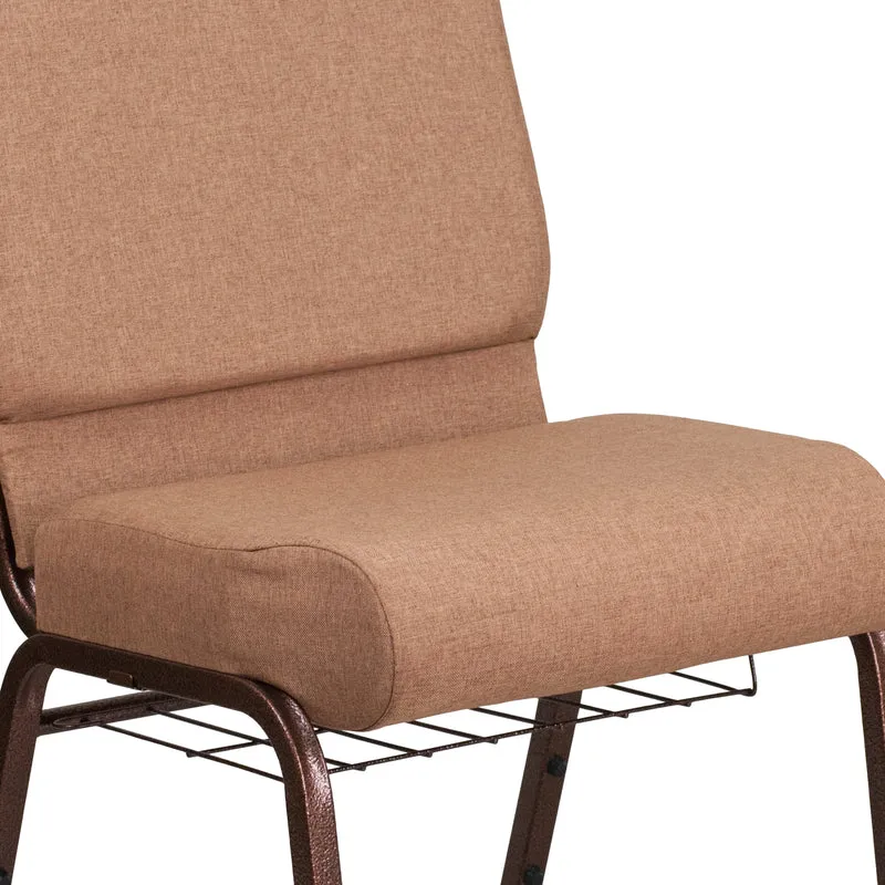 21"W Church/Reception Guest Chair with Communion Cup Book Rack