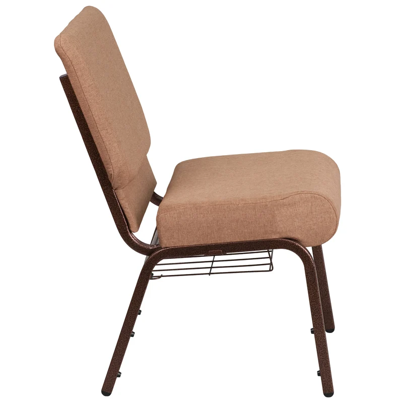 21"W Church/Reception Guest Chair with Communion Cup Book Rack