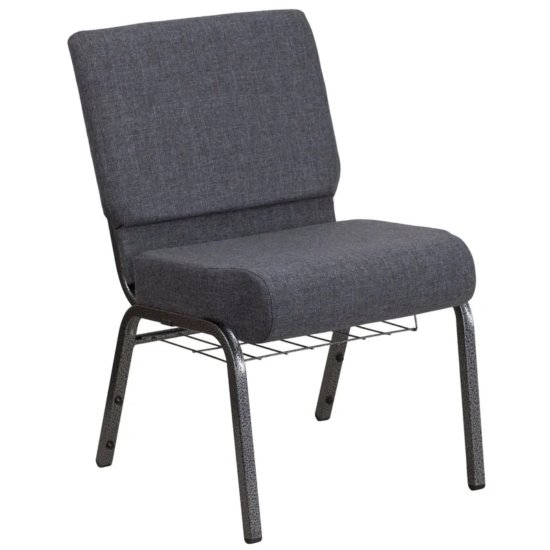 21"W Church/Reception Guest Chair with Communion Cup Book Rack