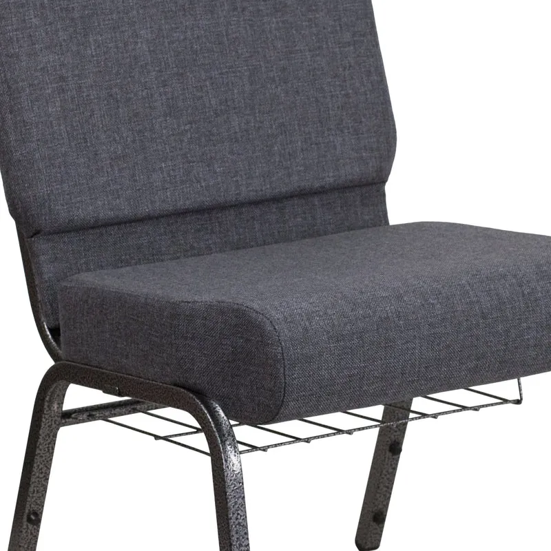 21"W Church/Reception Guest Chair with Communion Cup Book Rack