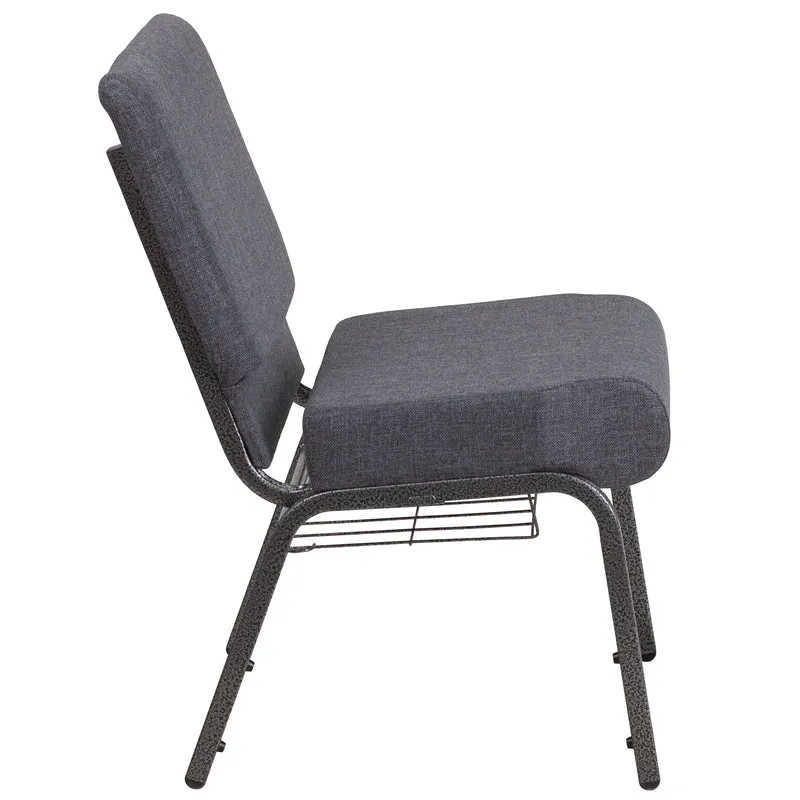 21"W Church/Reception Guest Chair with Communion Cup Book Rack
