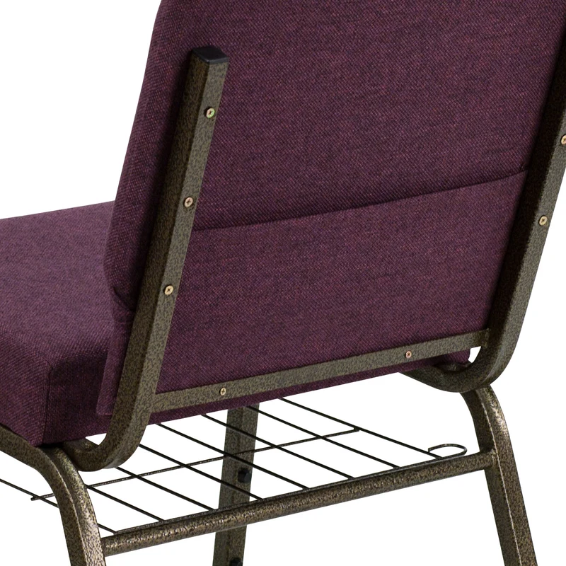 21"W Church/Reception Guest Chair with Communion Cup Book Rack