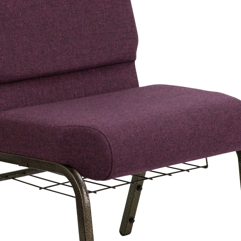 21"W Church/Reception Guest Chair with Communion Cup Book Rack