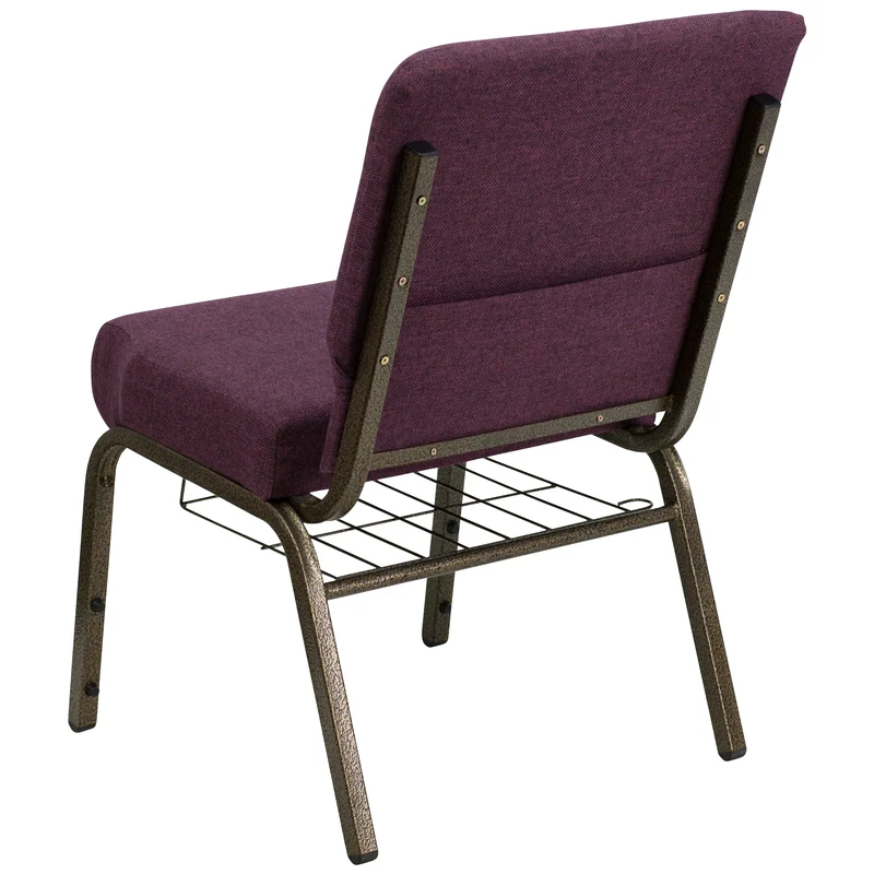 21"W Church/Reception Guest Chair with Communion Cup Book Rack