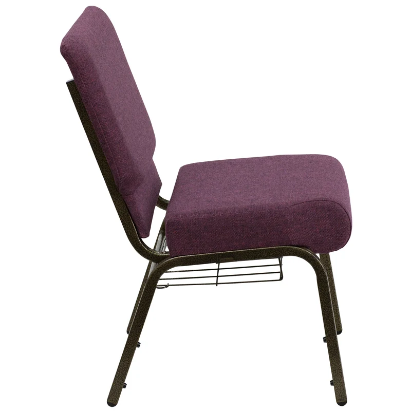 21"W Church/Reception Guest Chair with Communion Cup Book Rack