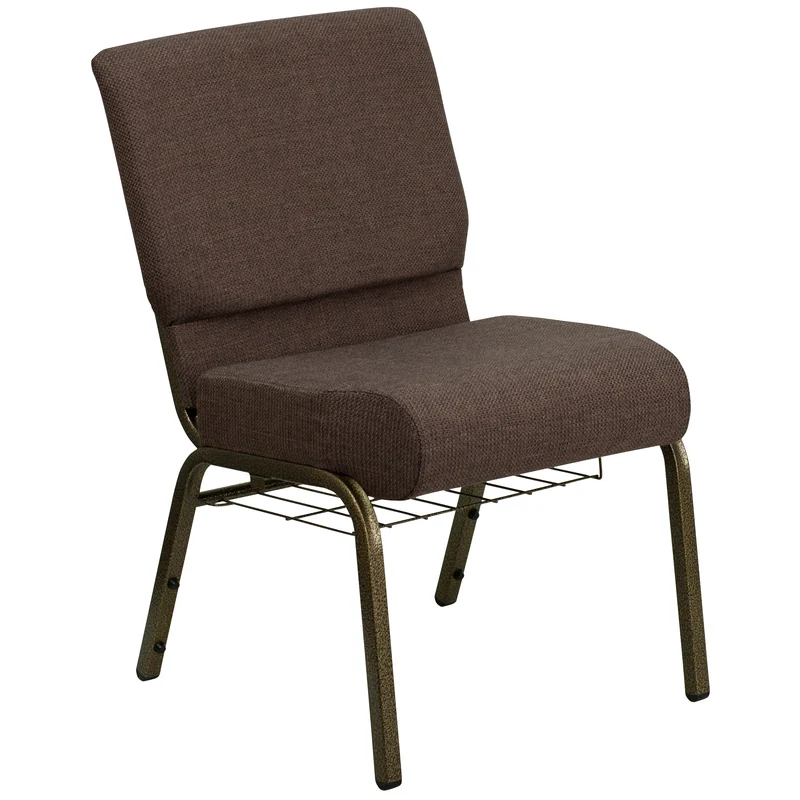 21"W Church/Reception Guest Chair with Communion Cup Book Rack