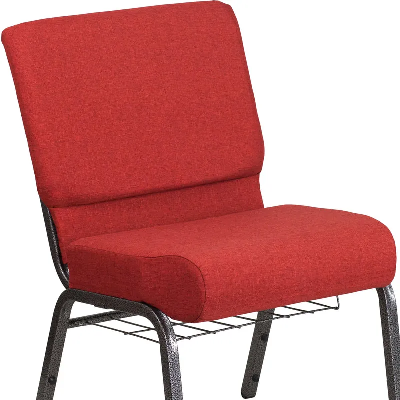 21"W Church/Reception Guest Chair with Communion Cup Book Rack