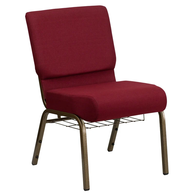 21"W Church/Reception Guest Chair with Communion Cup Book Rack