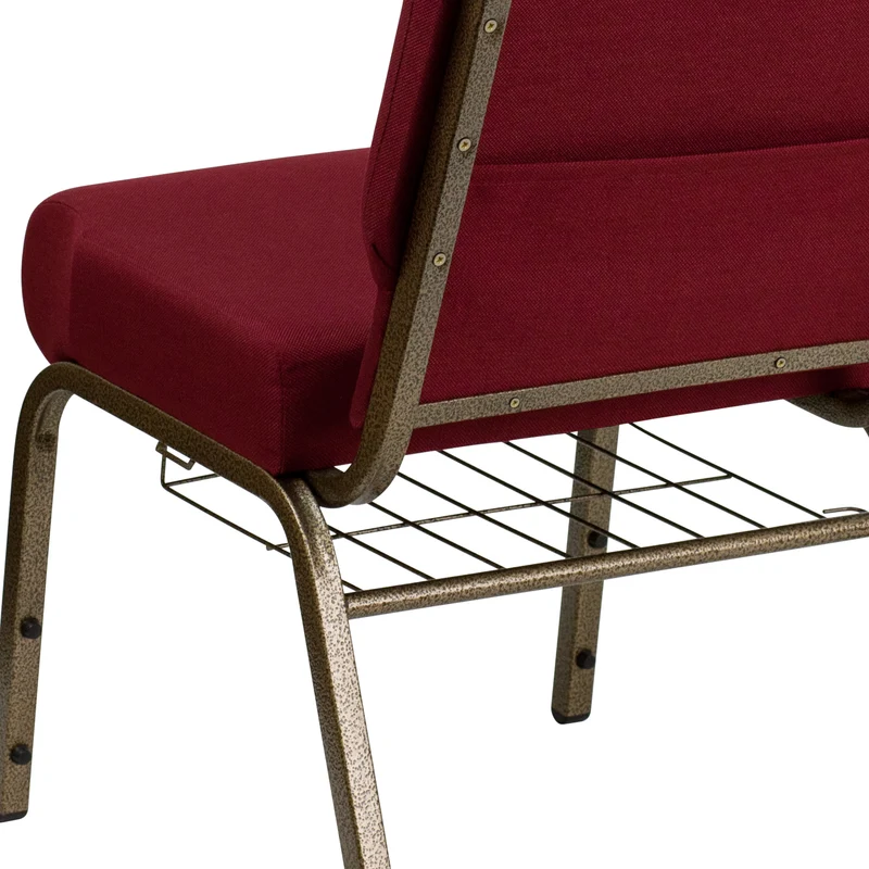 21"W Church/Reception Guest Chair with Communion Cup Book Rack