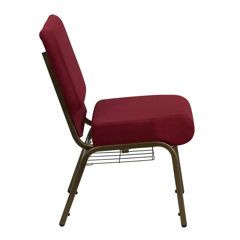 21"W Church/Reception Guest Chair with Communion Cup Book Rack