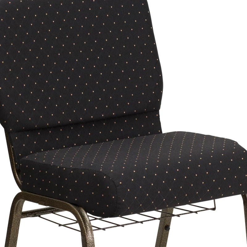 21"W Church/Reception Guest Chair with Communion Cup Book Rack
