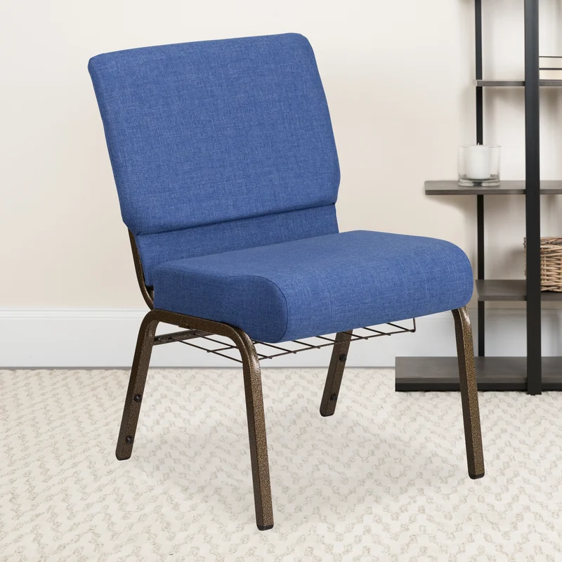 21"W Church/Reception Guest Chair with Communion Cup Book Rack