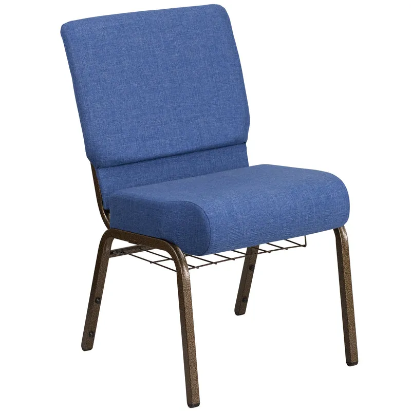21"W Church/Reception Guest Chair with Communion Cup Book Rack