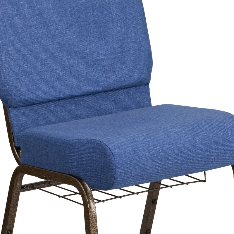 21"W Church/Reception Guest Chair with Communion Cup Book Rack