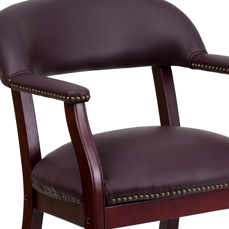 Conference Chair with Accent Nail Trim and Casters