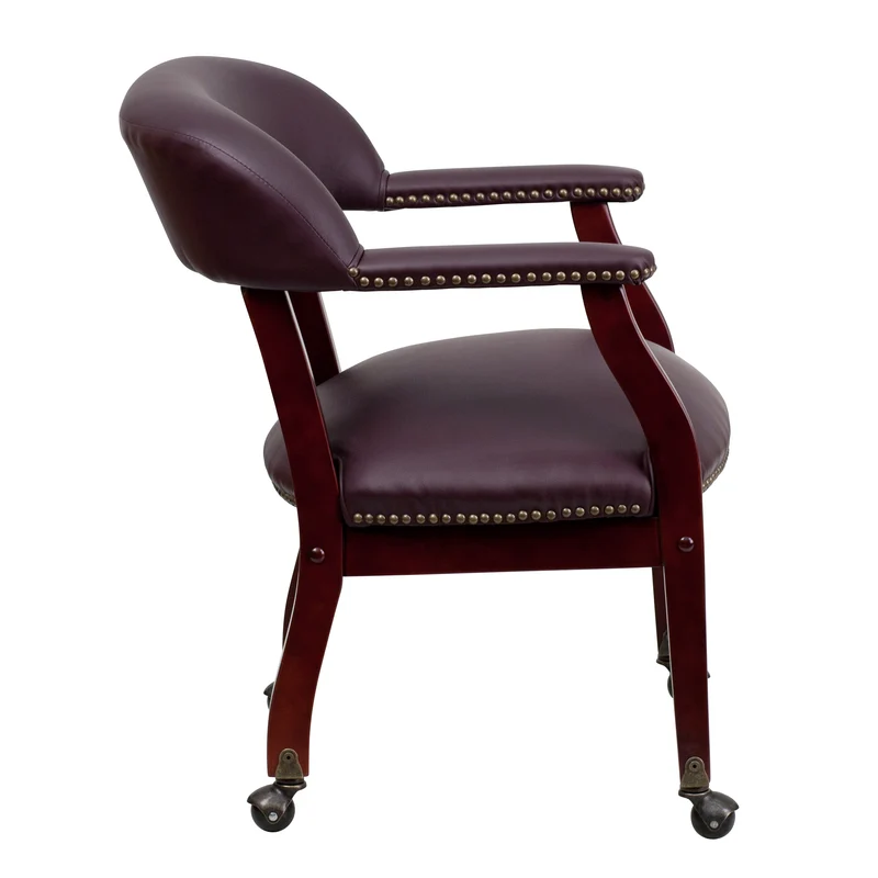 Conference Chair with Accent Nail Trim and Casters