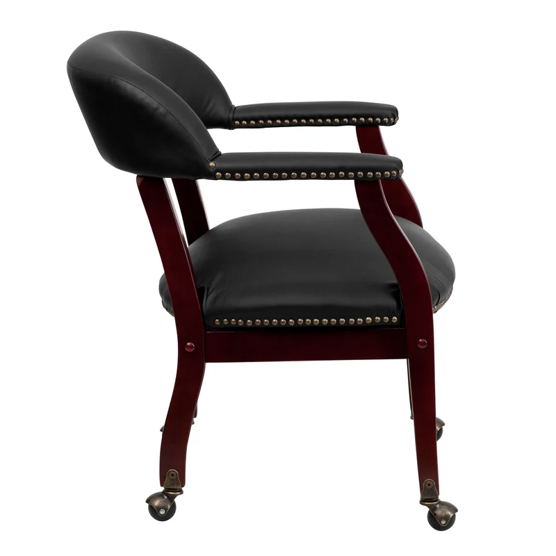 Conference Chair with Accent Nail Trim and Casters