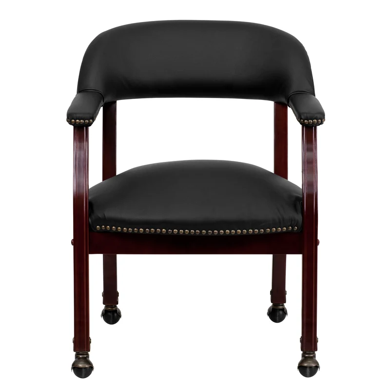 Conference Chair with Accent Nail Trim and Casters