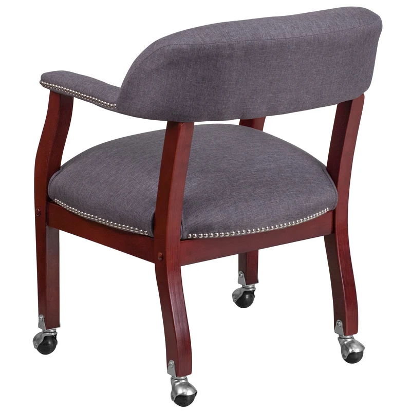 Conference Chair with Accent Nail Trim and Casters