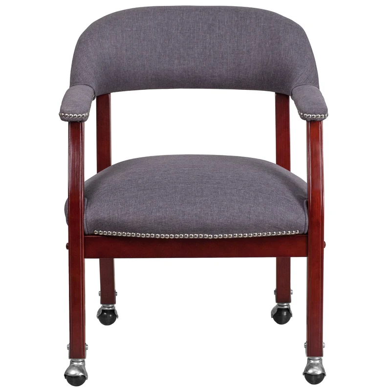 Conference Chair with Accent Nail Trim and Casters
