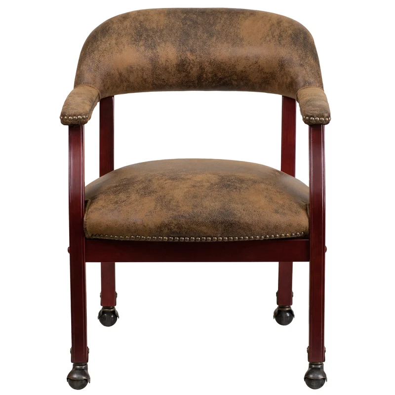 Conference Chair with Accent Nail Trim and Casters