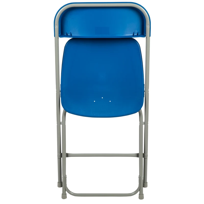 Set of 6 Stackable Folding Plastic Chairs - 650 LB Weight Capacity