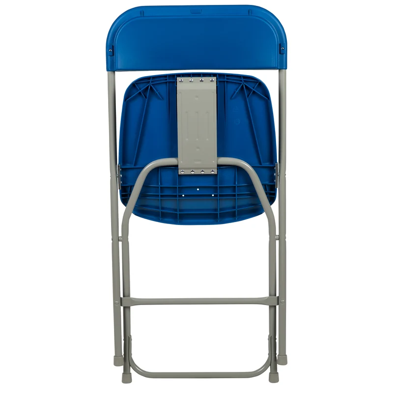 Set of 6 Stackable Folding Plastic Chairs - 650 LB Weight Capacity