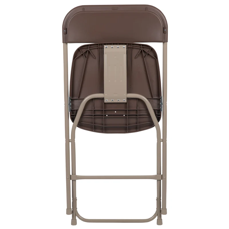Set of 6 Stackable Folding Plastic Chairs - 650 LB Weight Capacity
