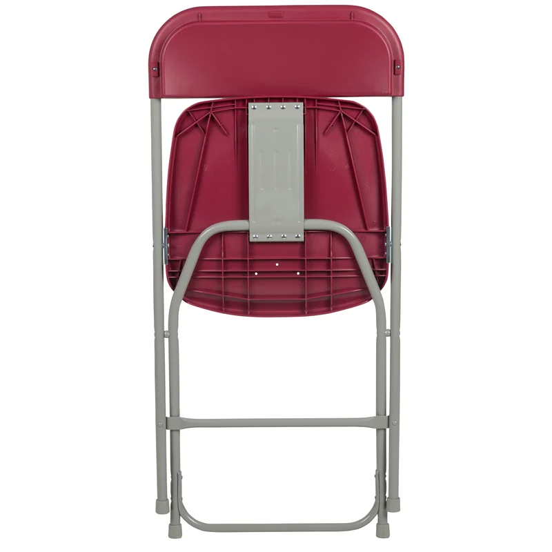 Set of 6 Stackable Folding Plastic Chairs - 650 LB Weight Capacity